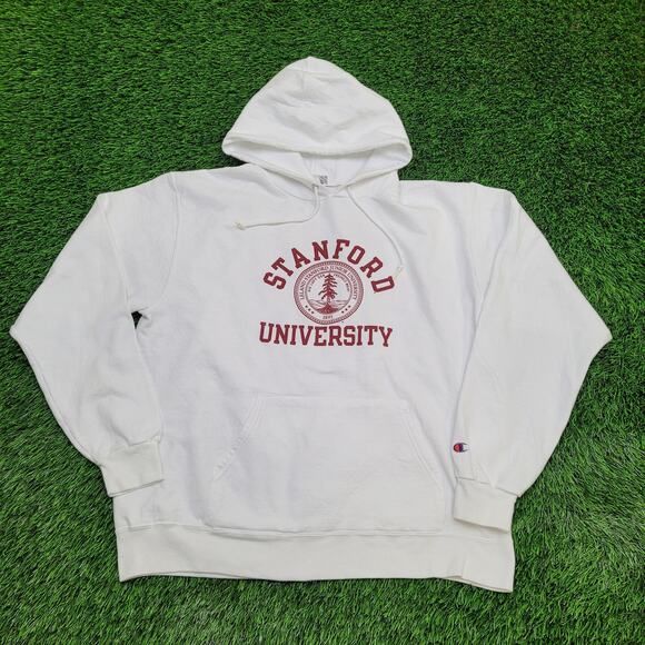 Sandford University Hoodie Large 24x25 White Cardinal - Picture 1 of 13